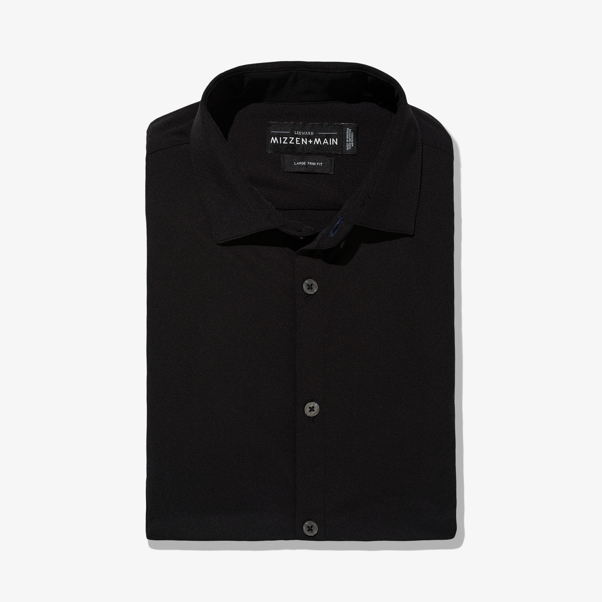2019 Leeward Dress Shirt - Solid Black ...